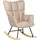 Beliani Schaukelsessel OULU Stoff Beige,