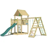 Jungle Gym Spielturm Majesty mit Schaukel und Rutsche 435 x 349 x 452 cm Grün