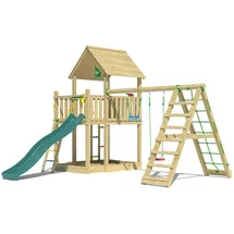 Jungle Gym Spielturm Majesty mit Schaukel und Rutsche 435 x 349 x 452 cm Grün
