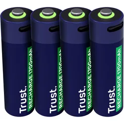 Trust Batterie - USB-C + Batterie 4 x AA-Typ - (wiederaufladbar)