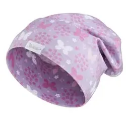 Sterntaler Beanie Blumen flieder, 39 cm