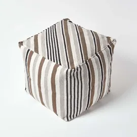 Homescapes Sitzwürfel Textil 40 x 40 x 40 cm Grau