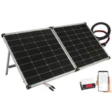 Solarstrom-Set: MPPT-Laderegler mit 240-Watt-Solarmodul, bis 20 A, App