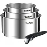 Tefal Ingenio L8964S44, Gemischtes Set, Edelstahl, Edelstahl, Schwarz, Keramik, Gas, Halogen, Induktion, 4 Stück(e) - Silber