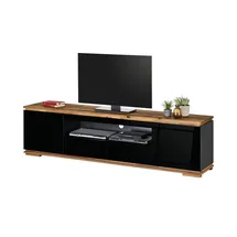 MCA Furniture TV-Lowboard 202 cm schwarz/Asteiche