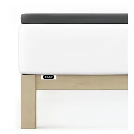 schlafgut Easy Spannbettlaken für Topper Jersey Elasthan 140 x 200 - 160 x 220 cm gray deep