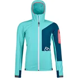 Ortovox Damen Berrino Hoodie Jacke (Größe L, tuerkis)
