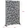 casa.pro Trennwand Bernalda 180 x 120 x 40 cm Schwarz