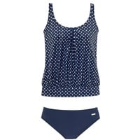 LASCANA Oversize-Tankini Damen marine-weiß Gr.38