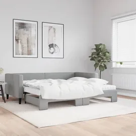 vidaXL Tagesbett 90 x 190 cm Hellgrau