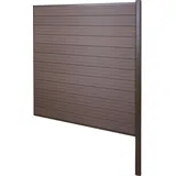 MCW Windschutz 185 x 0 cm Braun WPC