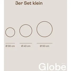 s.luce Garten Außenkugel Globe pro Kunststoff, Metall Ø 50 cm 1 Stück weiß