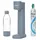 DAFI PushAir Saturator mit CO2-Kartusche + 0,7l Flasche Grau
