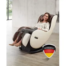 Welcon Massagesessel Easyrelaxx Kunstleder 69 x 115 x 0 cm Beige/Braun elektrisch