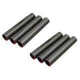 rukauf Schaumrollen-Formen (8 cm x 1,3cm) Antihaft-beschichtet Teflon Traditionelle Backform Schillerlockenform Gerade Röhrchen Spritztüllen Sahnerollen (50)