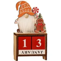 Weihnachts-Countdown-Kalender, Holz, Adventskalender für den Schreibtisch, Ornament, festliche Feiertagserinnerung für Weihnachten, Home-Office-D...