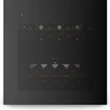 Klarstein Velaire Weinkühlschrank 2 Zonen - 36 Flaschen, Einbau, 5-22°C, Touch, LED, UV-Schutz, Holzregale, 41 dB, Weinklimaschrank 2 Zonen