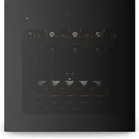 Klarstein Velaire Weinkühlschrank 2 Zonen - 36 Flaschen, Einbau, 5-22°C, Touch, LED, UV-Schutz, Holzregale, 41 dB, Weinklimaschrank 2 Zonen