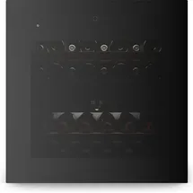 Klarstein Velaire Weinkühlschrank 2 Zonen - 36 Flaschen, Einbau, 5-22°C, Touch, LED, UV-Schutz, Holzregale, 41 dB, Weinklimaschrank 2 Zonen