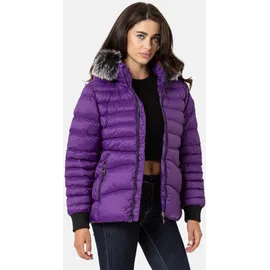 Cipo & Baxx "Jacken", Damen, Gr. S lila, 100% Polyester, unifarben, regular fit normal, Jacken Winterjacke, mit Kapuze, WM132