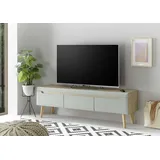 INOSIGN Lowboard »Torge, TV-Unterschrank, TV-Kommode, Fernsehschrank, TV-Board«, (1 St.), abgeschrägte Füße, drei Farben, Scandi Design, 160 cm breit,