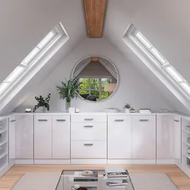 Vicco Rion 80 x 81,6 x 46 cm Weiß Hochglanz