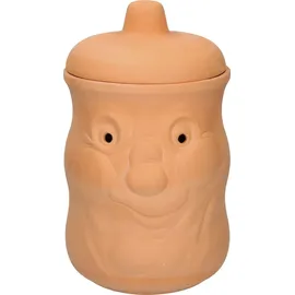 Mambocat Kartoffeltopf Karl Terrakotta Vorratsdose mit Deckel, Aufbewahrung von ca. 1,5kg Kartoffeln - Orange