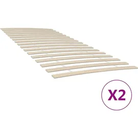 vidaXL Bettlattenrost mit 34 Latten 2 Stk. 90 x 200 cm
