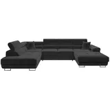 Mirjan24 Wohnlandschaft Torezio Bis, mit Bettkasten und Schlaffunktion, Einstellbare Kopfstützen, 346x203x70-90 cm, Wohnzimmer, Sofas - Couches, Wohnlandschaften, Wohnlandschaften in U-Form