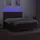 vidaXL Boxspringbett mit Matratze & LED Dunkelbraun 160x200 cm Stoff