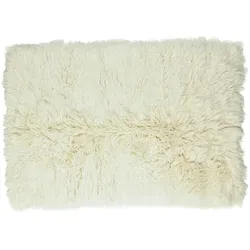 THEKO Flokati Wollteppich  Flokos , beige , Wolle , Maße (cm): B: 120 H: 10