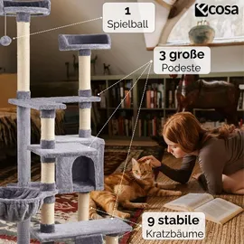 Ecosa Kratzbaum XXL 170 cm grau