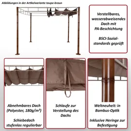 MCW Pergola MCW-L42 3 x 3 m creme-weiß