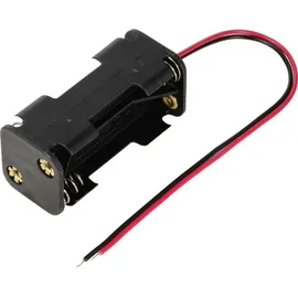 TRU Components TC-13220680 Batteriehalter 4x Micro (AAA) Kabel (L x B x H) 51 x 24 x 22 mm