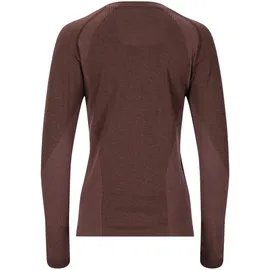 Endurance Halen Seamless langarm Trainingsshirt Damen 4261 - huckleberry XXS/XS