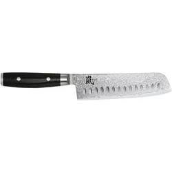Yaxell RAN Nakiri Gemüsemesser mit Kullenschliff HP-Y-36027 mit 69 Lagen Damast