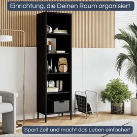Jan Nowak Bücherregal 180 x 50 x 35 cm Schwarz