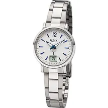 REGENT Damen Funkuhr Analog-Digital silber URFR267