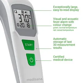 Medisana TM 762 Fernabtastthermometer Weiß Universal Tasten