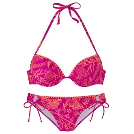 VENICE BEACH Push-Up-Bikini Kensi Orange/Pink 38 Cup B