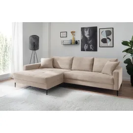 trends by hg »Summer L-Form«, in Cord-Stoff mit Metallfuß