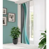 home in green ELANIA 1, grün (mint), B:60cm H:245cm, Polyester, halbtransparent, Farbe:Mint, Größe:245 x 60 cm, Anzahl:1x