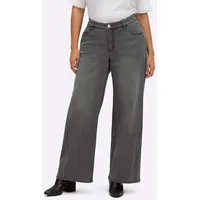 Sheego Bequeme Jeans SHEEGO, Damen, Gr. 50, Normalgrößen, stone,