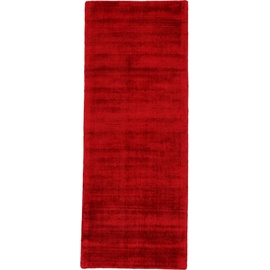 carpetfine Teppich »Ava Viskoseteppich«, rechteckig, Seidenoptik, leichter Glanz, auch als Läufer erhältlich, rot