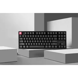Keychron K8 Version 2 Kabellose Mechanische Tastatur, Bluetooth/USB-C, RGB, LED, QMK/VIA, Hot-swap, Programmable, PBT Keycaps, for Mac Windows, Super Red Switch