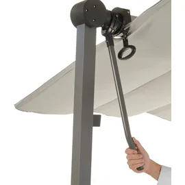 LECO Standmarkise Waved 400 x 250 cm grau