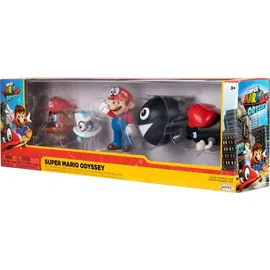 Jakks Pacific Super Mario Mario Odyssey 5er Pack, 6 cm