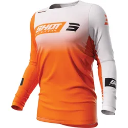 Shot Contact Scope Motocross Jersey, weiss-orange, Größe L für Männer