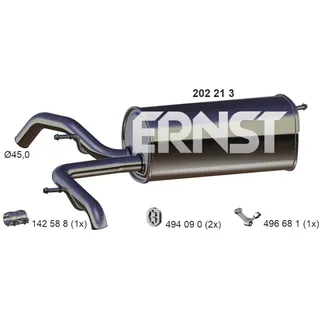 Ernst Endschalldämpfer für Audi A2