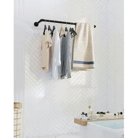 Möbel Kraft Dalson Kleiderstange 2er-Set 92x7x0 schwarz